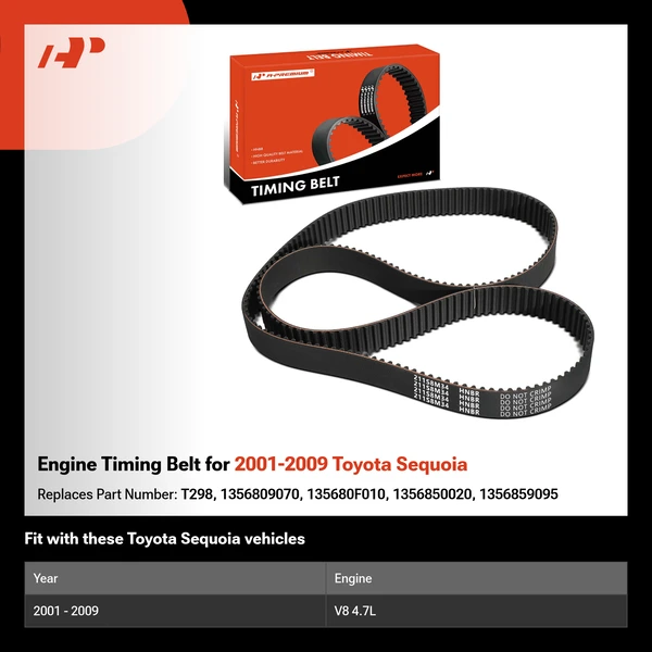 Engine Timing Belt for 2001-2009 Toyota Sequoia