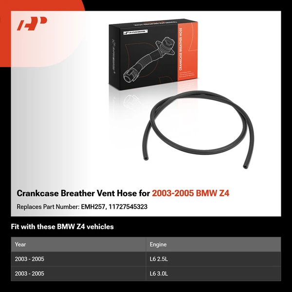 Crankcase Breather Vent Hose for 2003-2005 BMW Z4