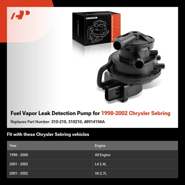 Fuel Vapor Leak Detection Pump for 1998-2002 Chrysler Sebring