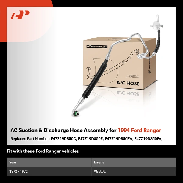 AC Suction & Discharge Hose Assembly for 1994 Ford Ranger