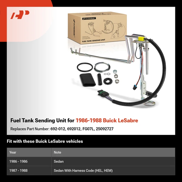 Fuel Tank Sending Unit for 1986-1988 Buick LeSabre