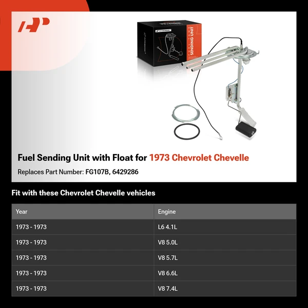 Fuel Sending Unit with Float for 1973 Chevrolet Chevelle