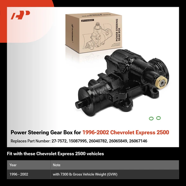 Power Steering Gear Box for 1996-2002 Chevrolet Express 2500