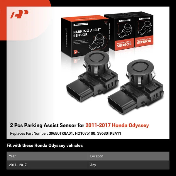 2 Pcs Parking Assist Sensor for 2011-2017 Honda Odyssey