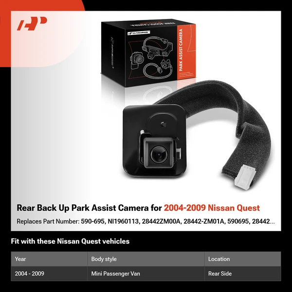 Rear Back Up Park Assist Camera for 2004-2009 Nissan Quest