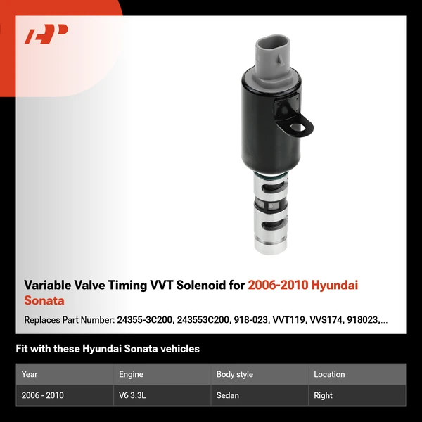 Variable Valve Timing VVT Solenoid for 2006-2010 Hyundai Sonata