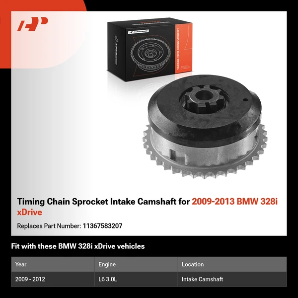 Timing Chain Sprocket Intake Camshaft for 2009-2013 BMW 328i xDrive