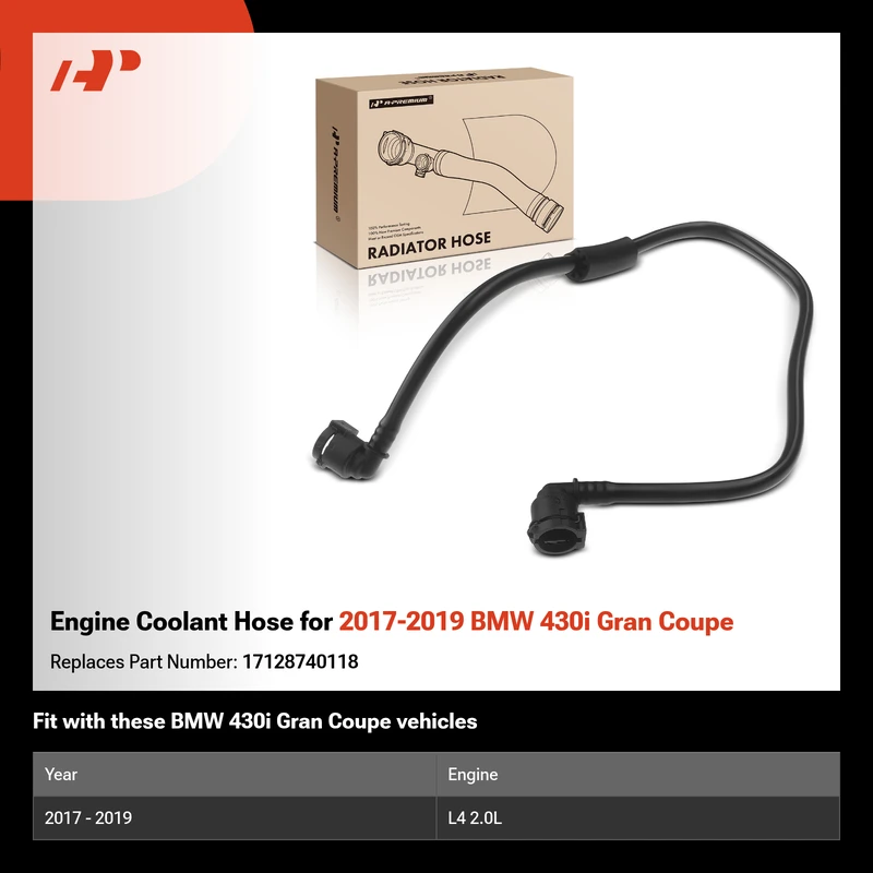 Engine Coolant Hose for 2017-2019 BMW 430i Gran Coupe