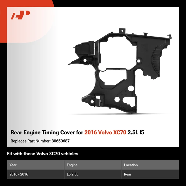 Rear Engine Timing Cover for 2016 Volvo XC70 2.5L l5
