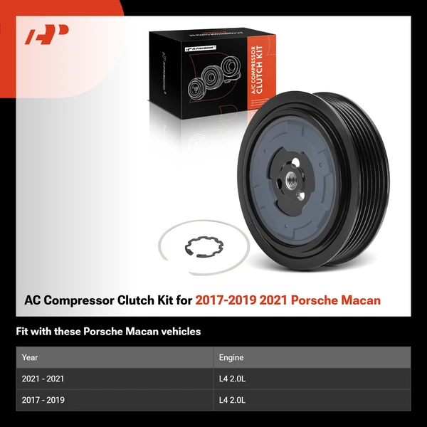 AC Compressor Clutch Kit for 2017-2019 2021 Porsche Macan