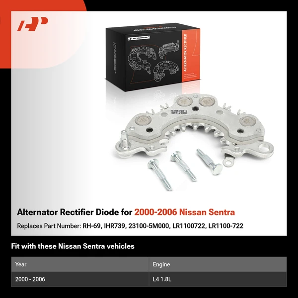 Alternator Rectifier Diode for 2000-2006 Nissan Sentra