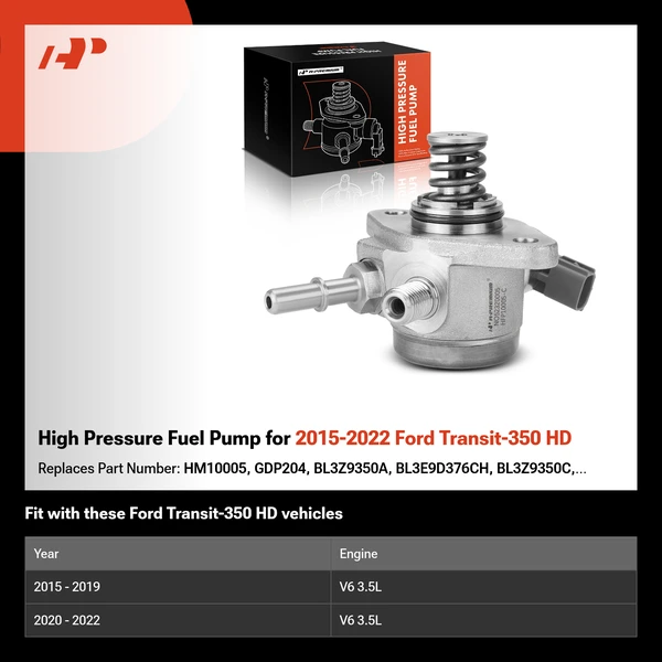 High Pressure Fuel Pump for 2015-2022 Ford Transit-350 HD