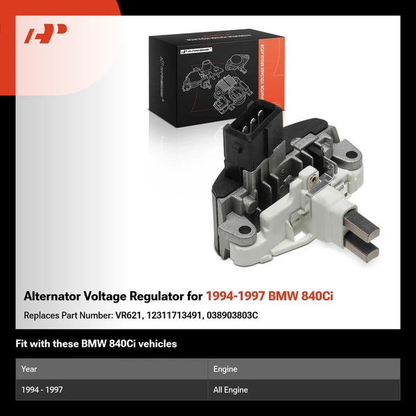 Alternator Voltage Regulator for 1994-1997 BMW 840Ci