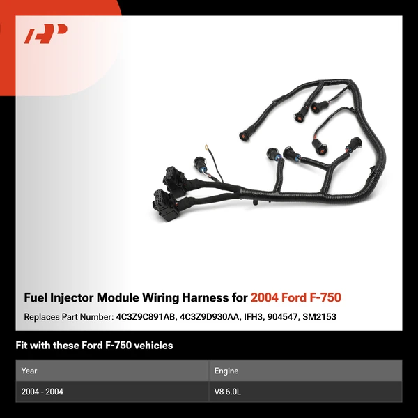 Fuel Injector Module Wiring Harness for 2004 Ford F-750
