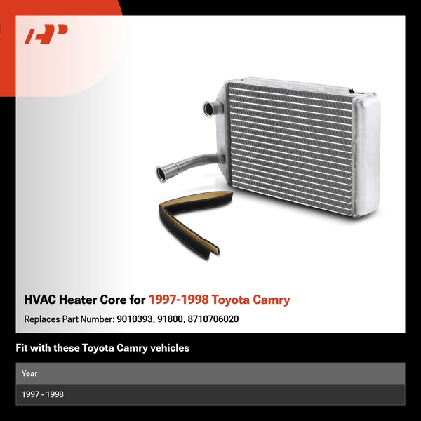HVAC Heater Core for 1997-1998 Toyota Camry