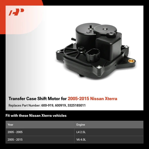 Transfer Case Shift Motor for 2005-2015 Nissan Xterra
