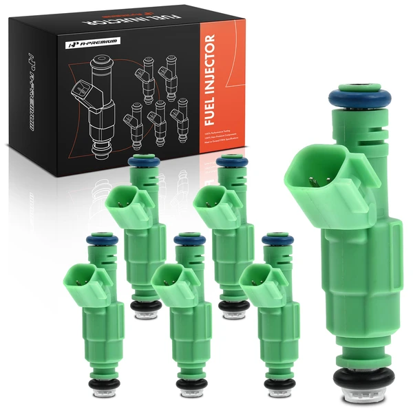 1998-2000 Ford Contour 6-Pc Fuel Injector 2-Blade Terminal A-Premium APFI122