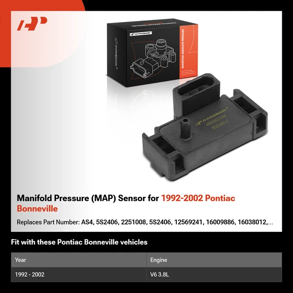 Manifold Pressure (MAP) Sensor for 1992-2002 Pontiac Bonneville