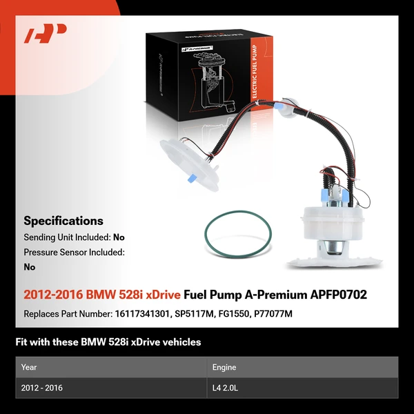 2012-2016 BMW 528i xDrive Fuel Pump A-Premium APFP0702