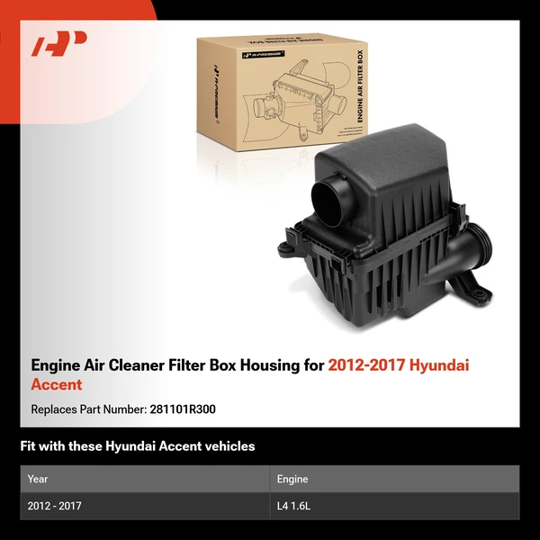 Engine Air Cleaner Filter Box Housing for 2012-2017 Hyundai Accent