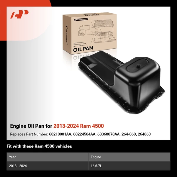 Engine Oil Pan for 2013-2024 Ram 4500