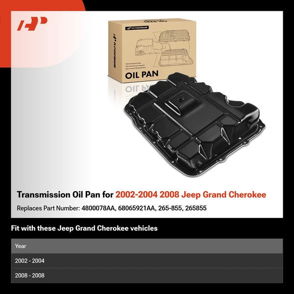 Transmission Oil Pan for 2002-2004 2008 Jeep Grand Cherokee