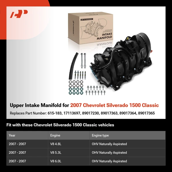 Upper Intake Manifold for 2007 Chevrolet Silverado 1500 Classic