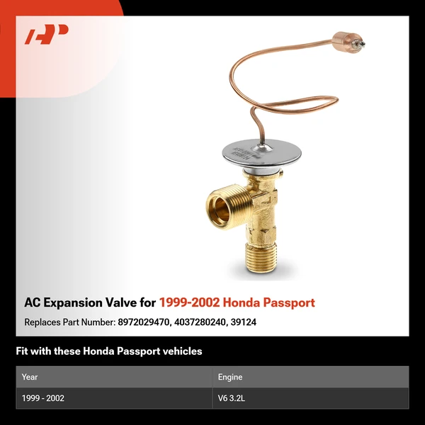 AC Expansion Valve for 1999-2002 Honda Passport
