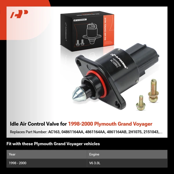 Idle Air Control Valve for 1998-2000 Plymouth Grand Voyager