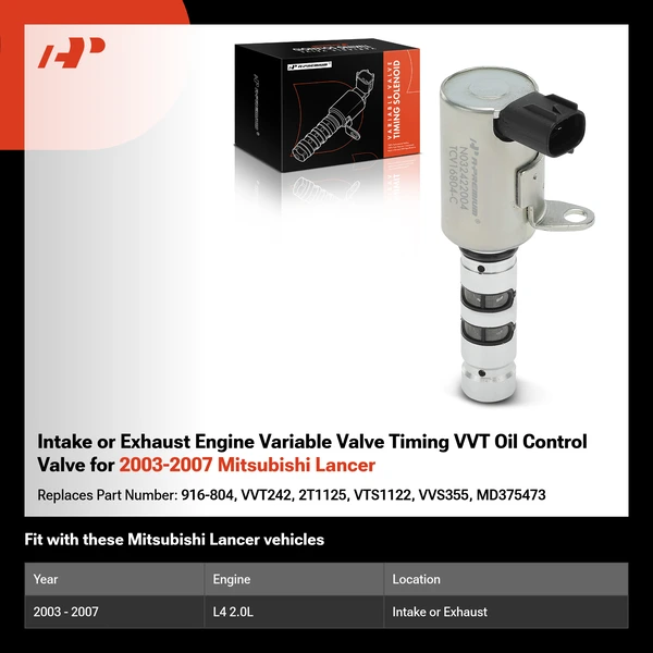 Intake or Exhaust Engine Variable Valve Timing VVT Oil Control Valve for 2003-2007 Mitsubishi Lancer