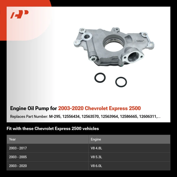 Engine Oil Pump for 2003-2020 Chevrolet Express 2500
