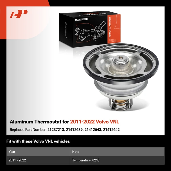 Aluminum Thermostat for 2011-2022 Volvo VNL