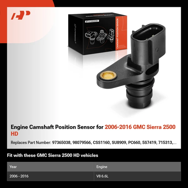 Engine Camshaft Position Sensor for 2006-2016 GMC Sierra 2500 HD