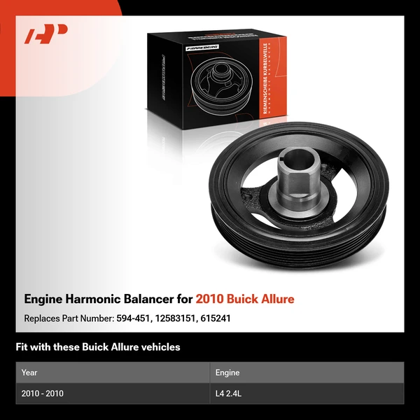 Engine Harmonic Balancer for 2010 Buick Allure