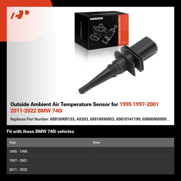 Outside Ambient Air Temperature Sensor for 1995 1997-2001 2011-2022 BMW 740i