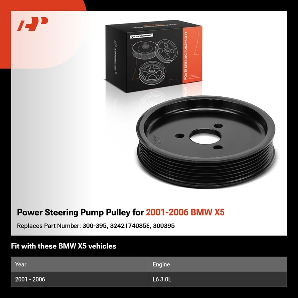 Power Steering Pump Pulley for 2001-2006 BMW X5
