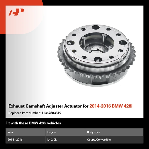 Exhaust Camshaft Adjuster Actuator for 2014-2016 BMW 428i