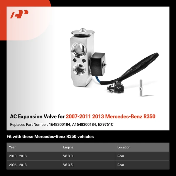 AC Expansion Valve for 2007-2011 2013 Mercedes-Benz R350