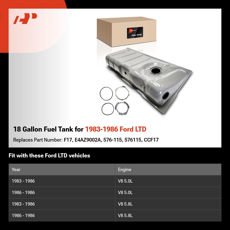 18 Gallon Fuel Tank for 1983-1986 Ford LTD