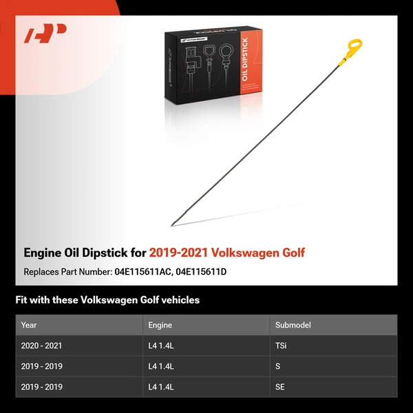 Engine Oil Dipstick for 2019-2021 Volkswagen Golf