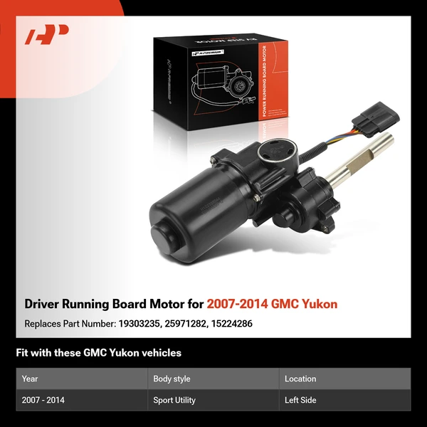 Driver Running Board Motor for 2007-2014 GMC Yukon
