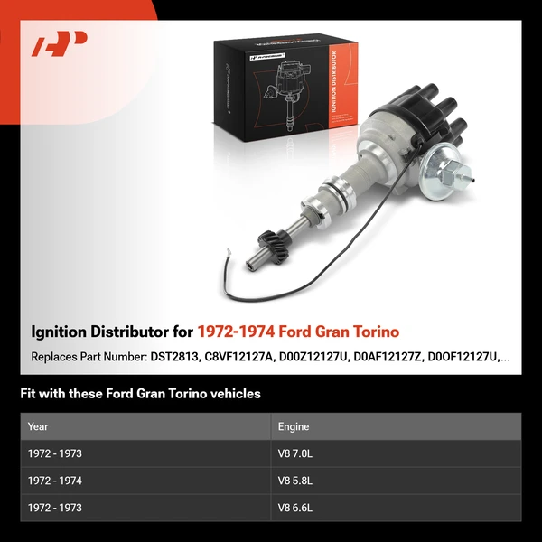 Ignition Distributor for 1972-1974 Ford Gran Torino