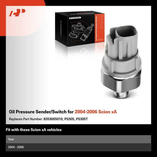 Oil Pressure Sender/Switch for 2004-2006 Scion xA