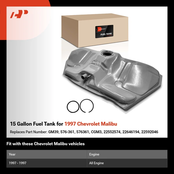 15 Gallon Fuel Tank for 1997 Chevrolet Malibu