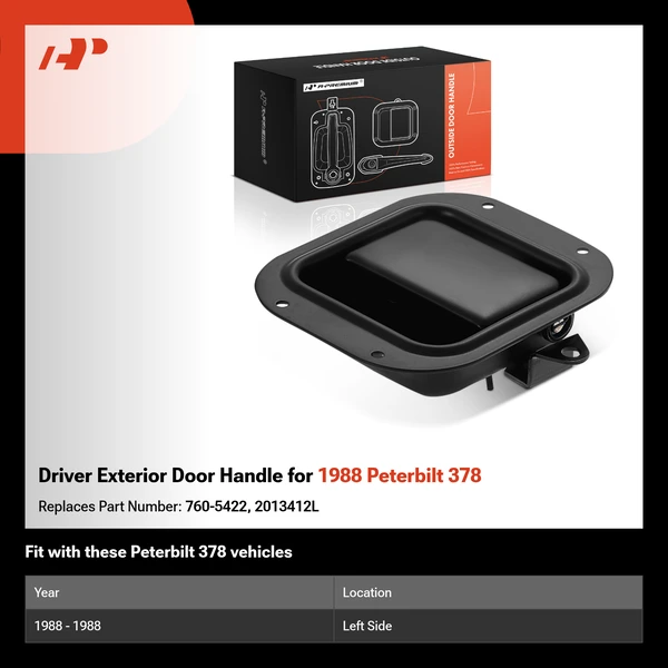 Driver Exterior Door Handle for 1988 Peterbilt 378