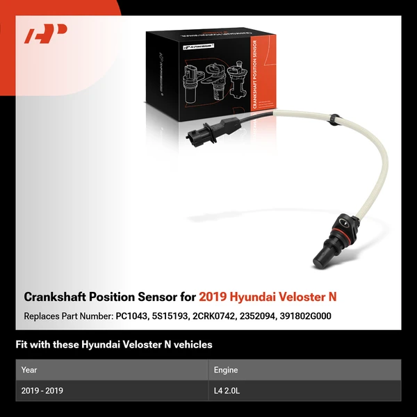 Crankshaft Position Sensor for 2019 Hyundai Veloster N