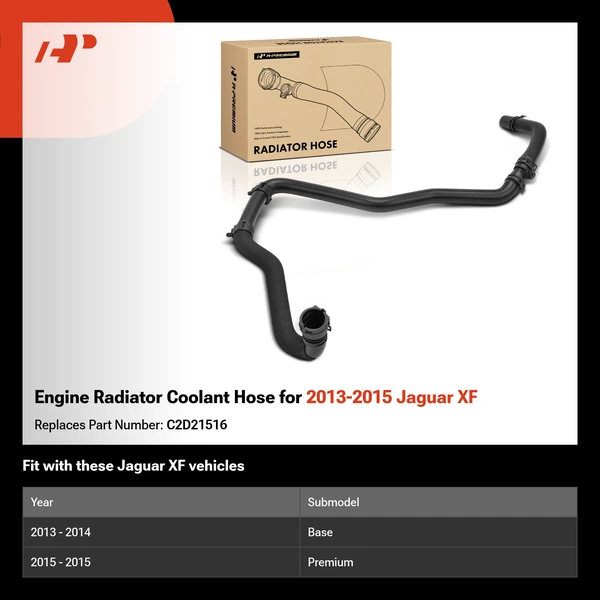 Engine Radiator Coolant Hose for 2013-2015 Jaguar XF