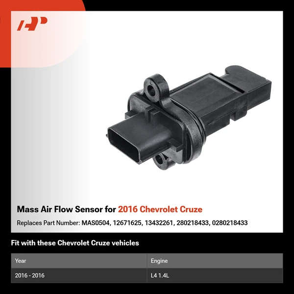 Mass Air Flow Sensor for 2016 Chevrolet Cruze