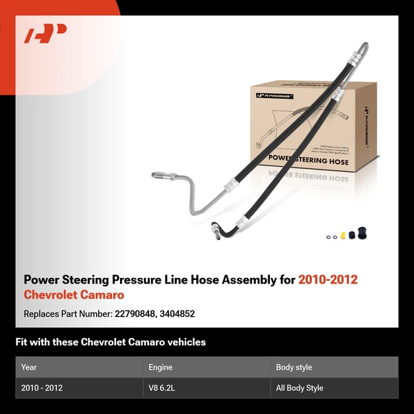 Power Steering Pressure Line Hose Assembly for 2010-2012 Chevrolet Camaro