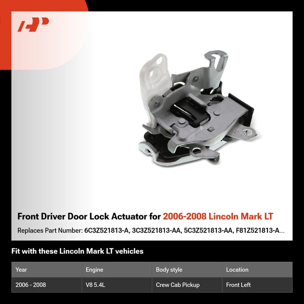 Front Driver Door Lock Actuator for 2006-2008 Lincoln Mark LT